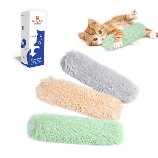 Potaroma Interaktives Crinkle-Katzen-Kickspielzeug - 3er-Pack