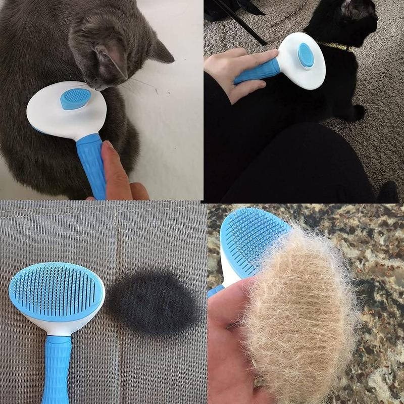 Comfort Self-Cleaning Pet Hair Removal & Grooming Brush