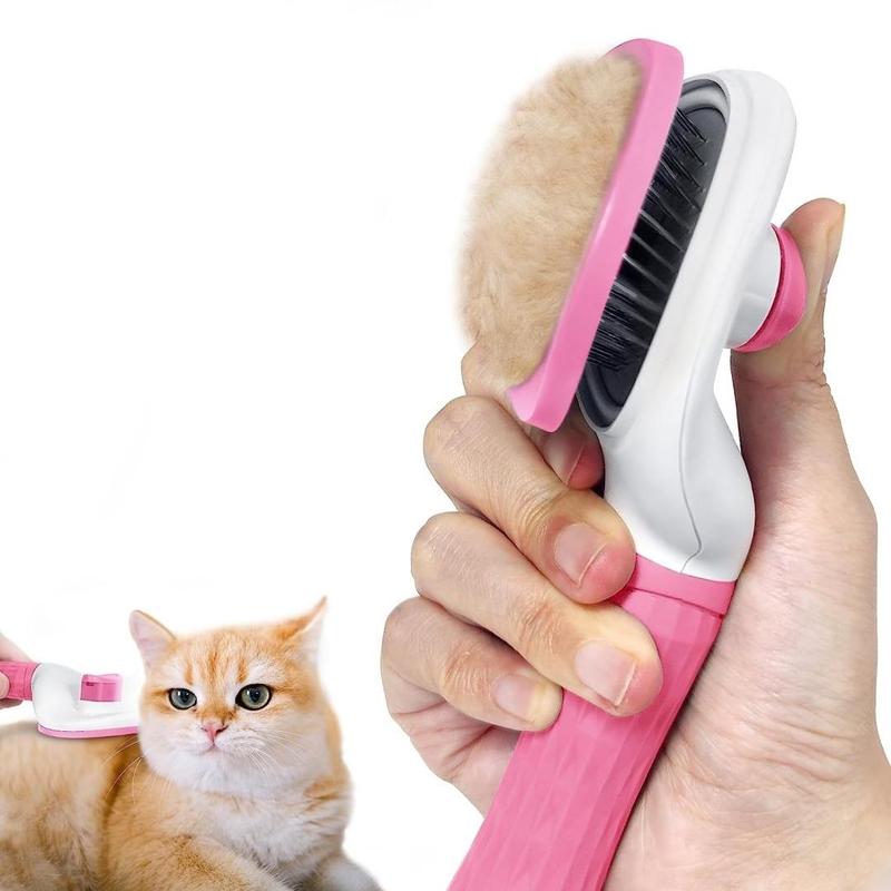 Comfort Self-Cleaning Pet Hair Removal & Grooming Brush