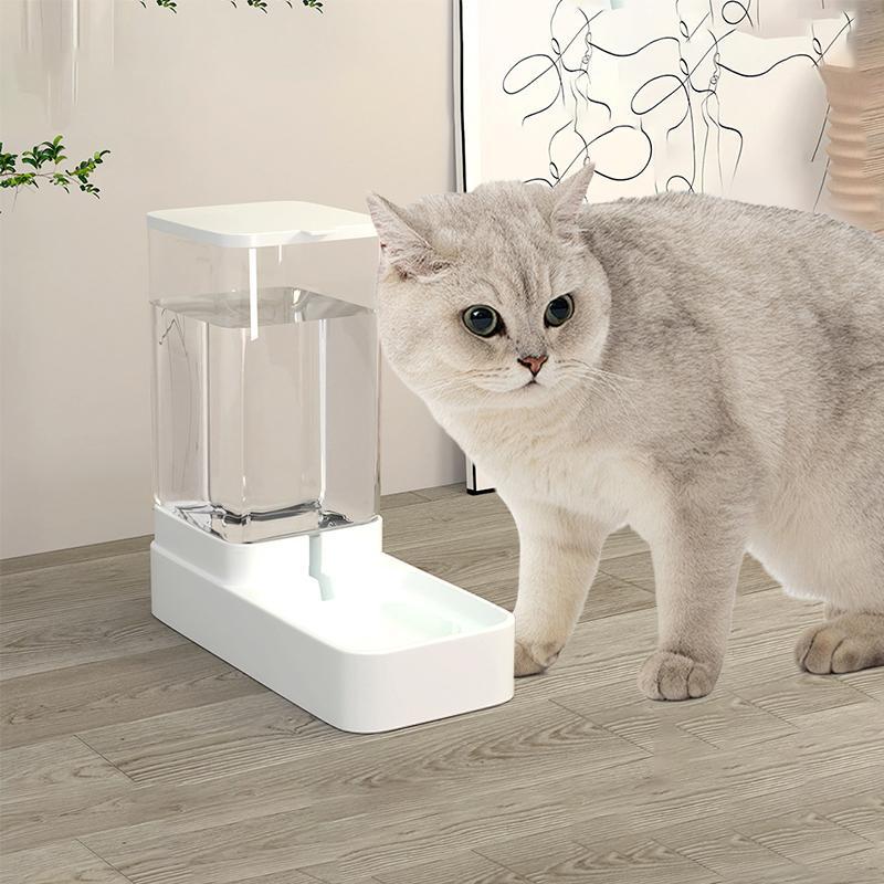 SummerPaws™ Transparenter automatischer Futter- und Wasserspender für Haustiere